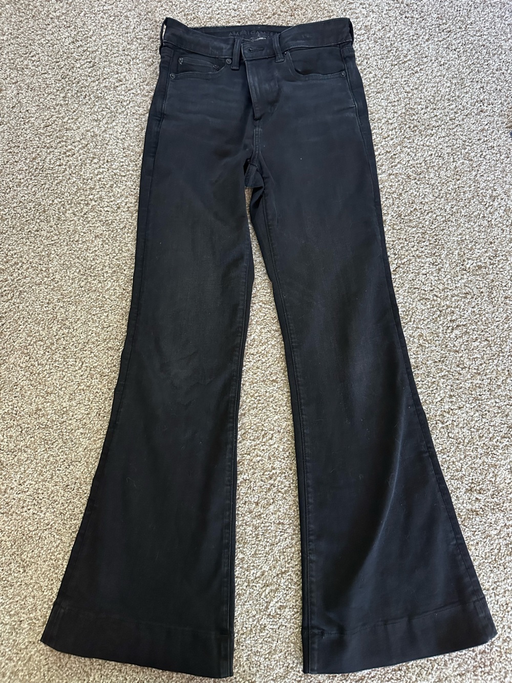 American Eagle Outfitters Black Flare Jeans size 4
